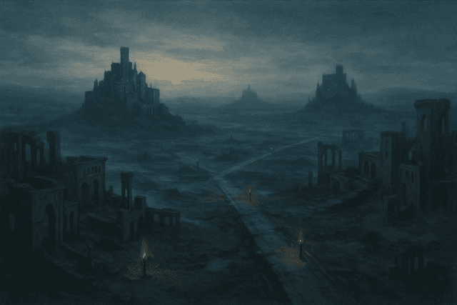 The current age — fractured realms and fading memory.